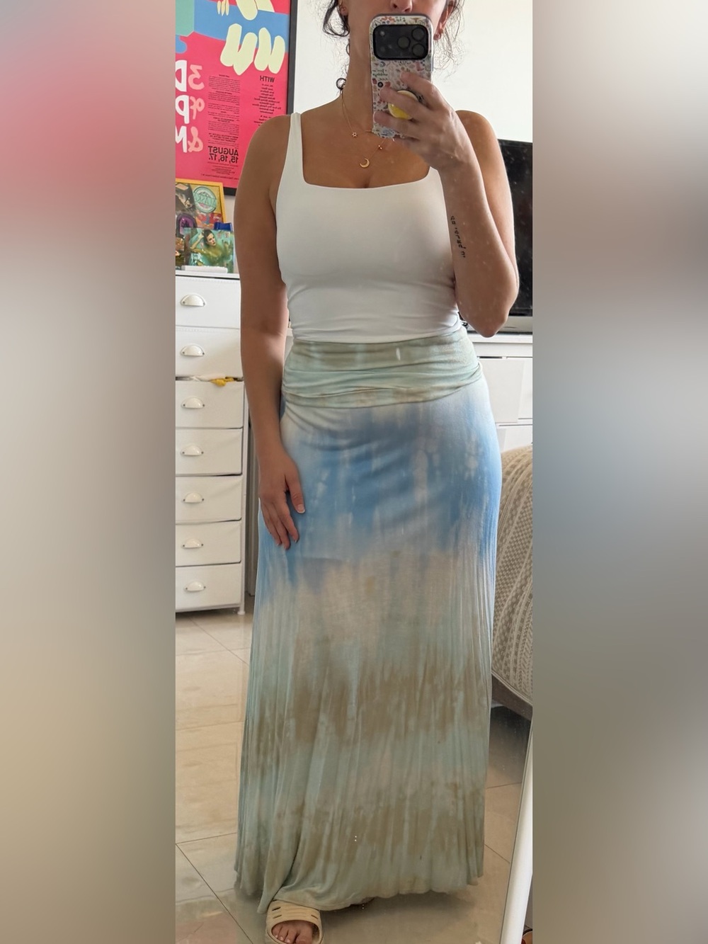 Tie-dye maxi skirt - Picture 6 of 8
